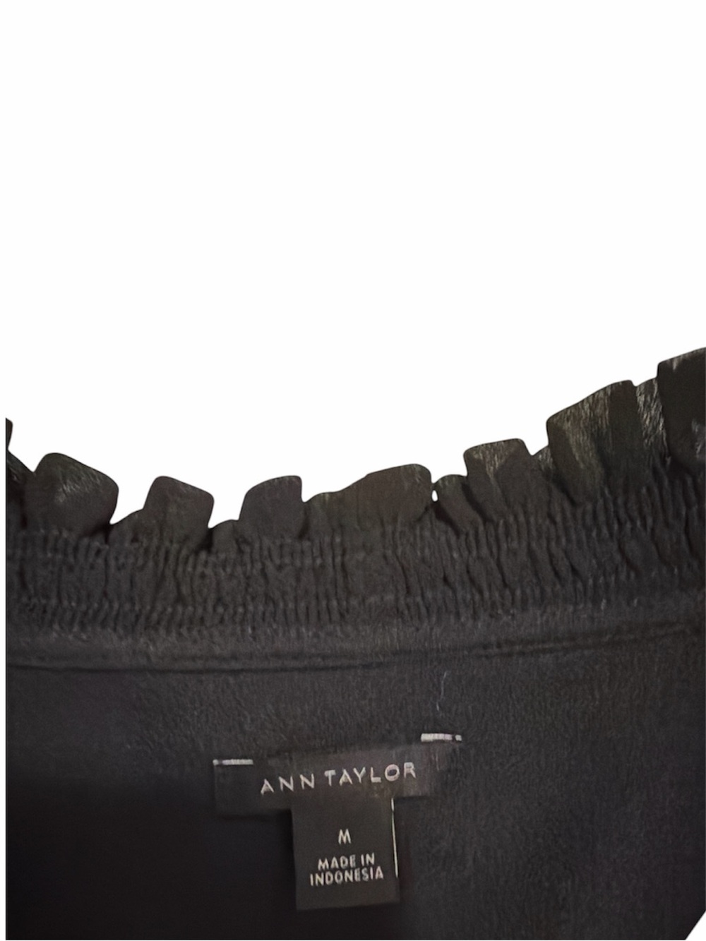 Ann Taylor black long sleeve dress shirt
